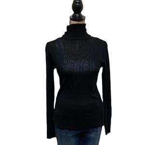 Fate black long sleeved turtleneck sweater